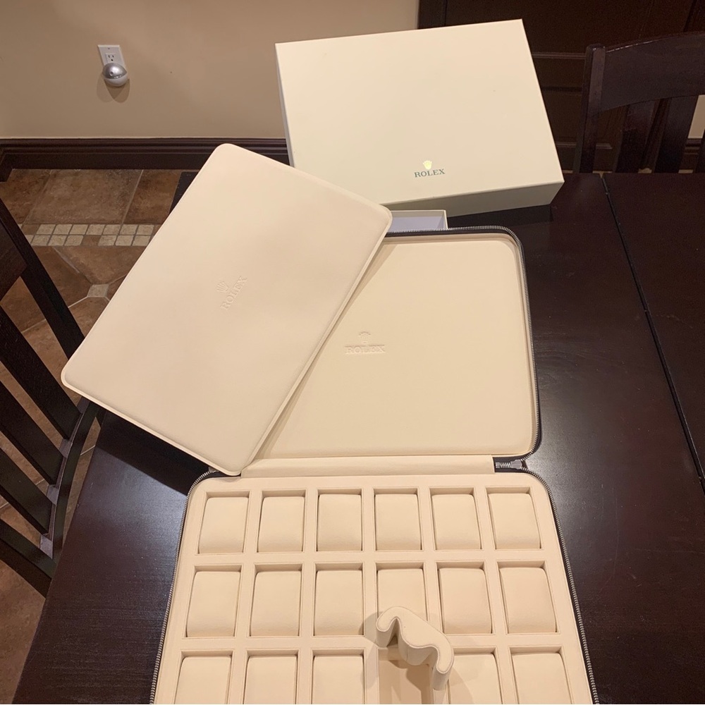 Rolex Cream Display Storage Case - Picture 4 of 11